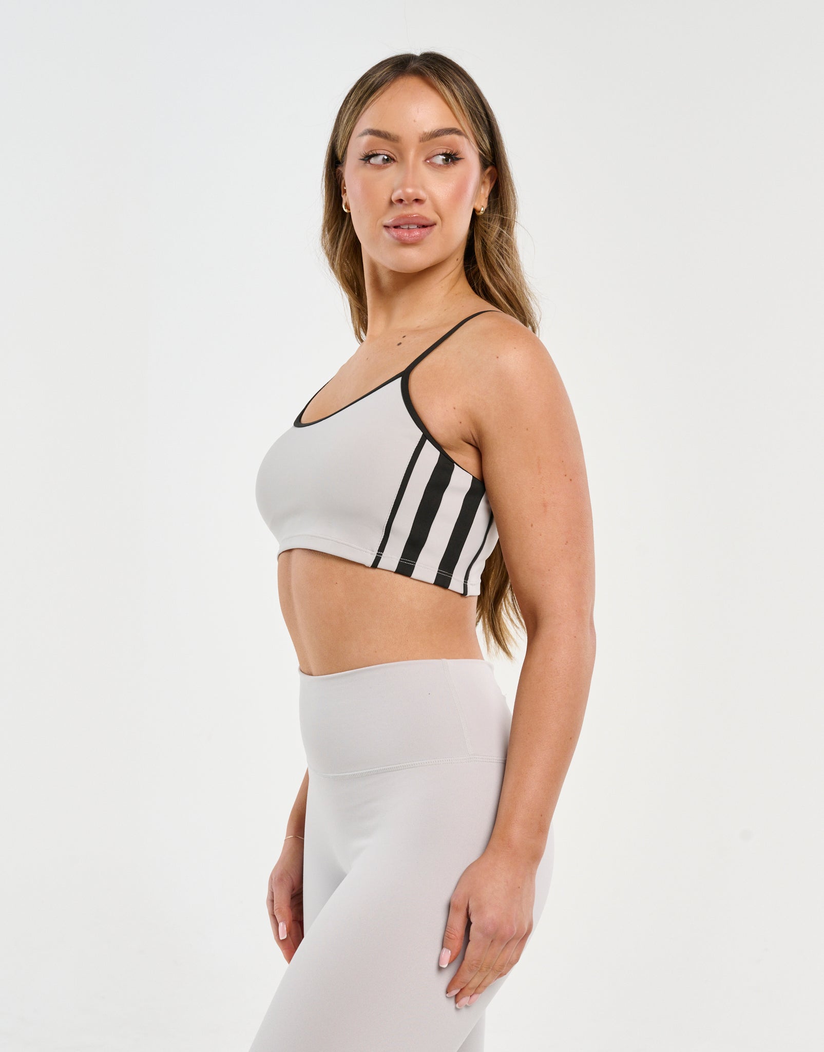 Y2K Retro Speed Sports Bra - Micro Grey