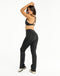 Snap Flare Leggings - Black