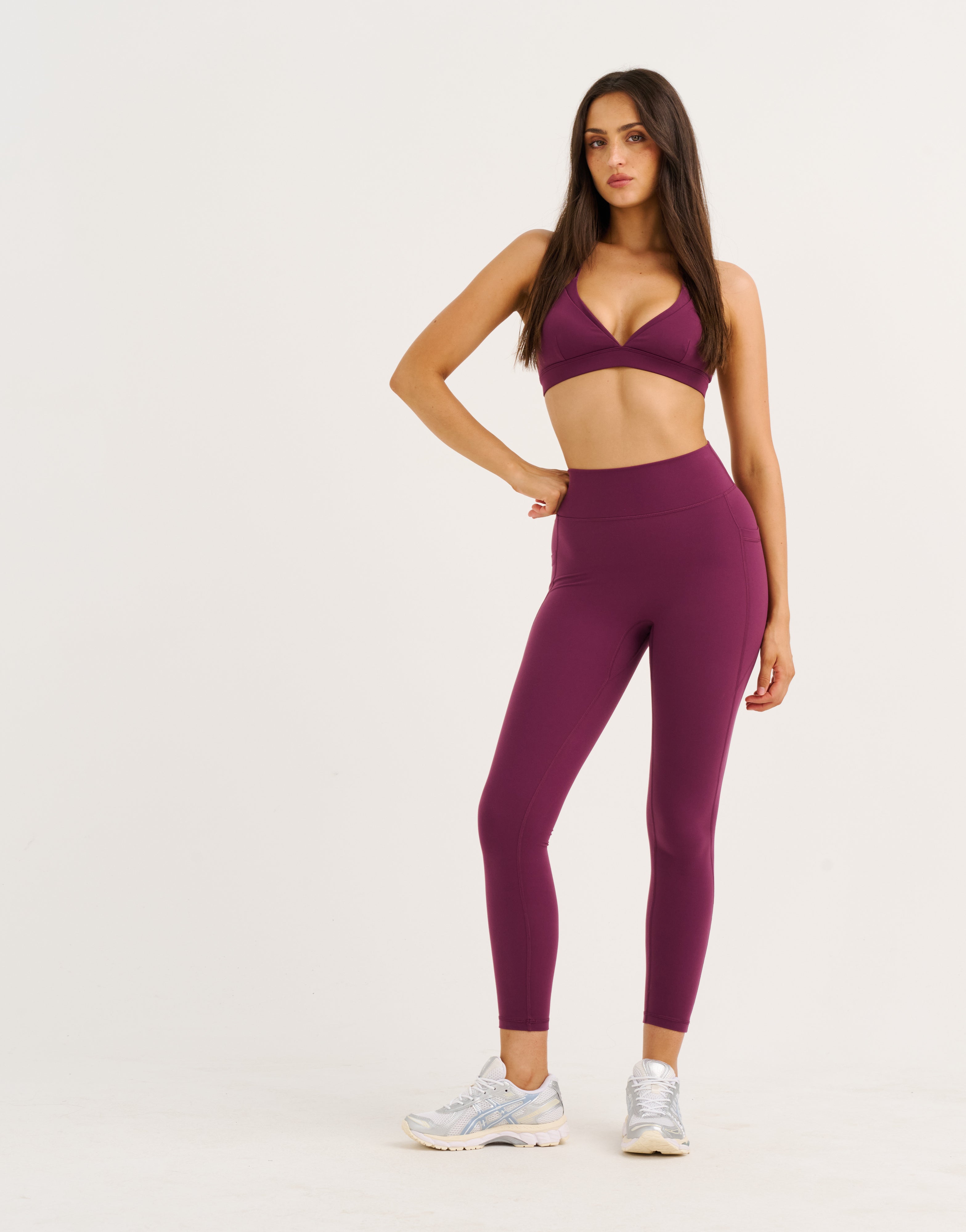 Ascend Pocket Leggings 25" - Blackberry