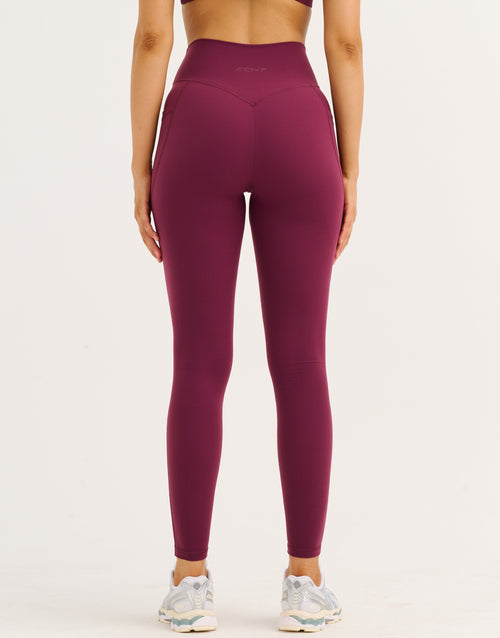 Ascend Pocket Leggings 28" - Blackberry