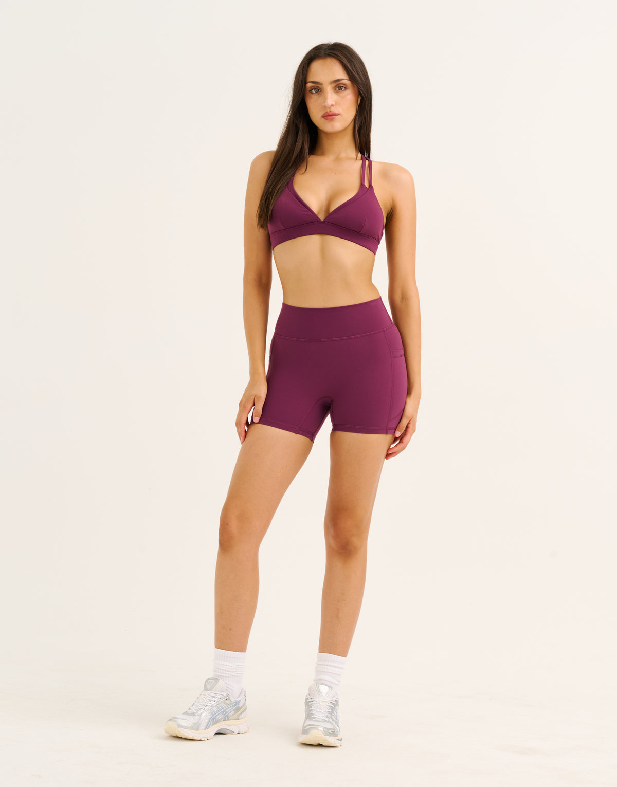 Ascend Pocket Shorts 4" - Blackberry