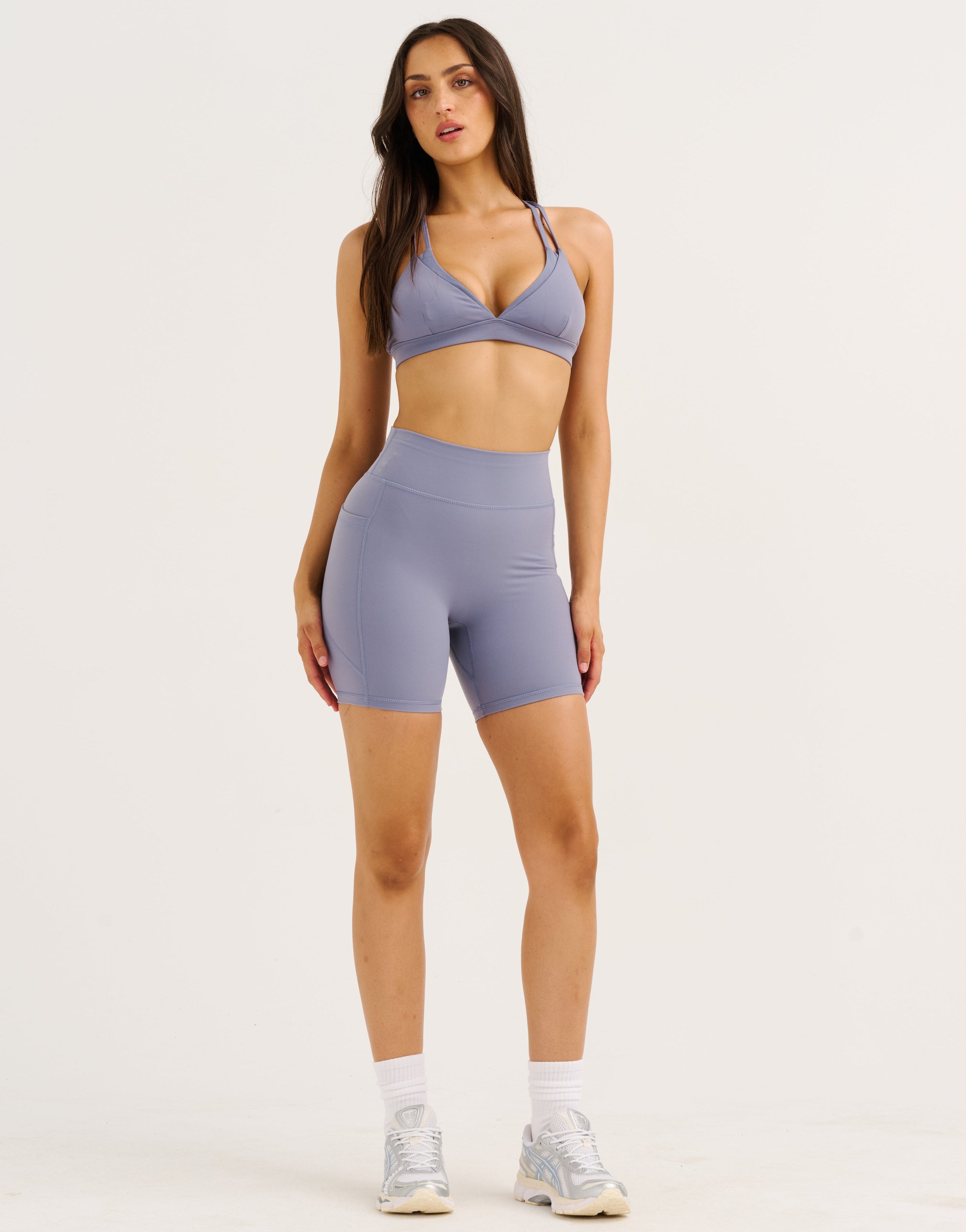 Ascend Pocket Shorts 6" - Washed Blue