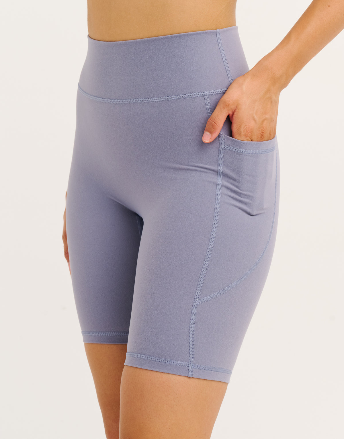 Ascend Pocket Shorts 8" - Washed Blue