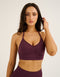 Pulse Halter Sports Bra - Blackberry