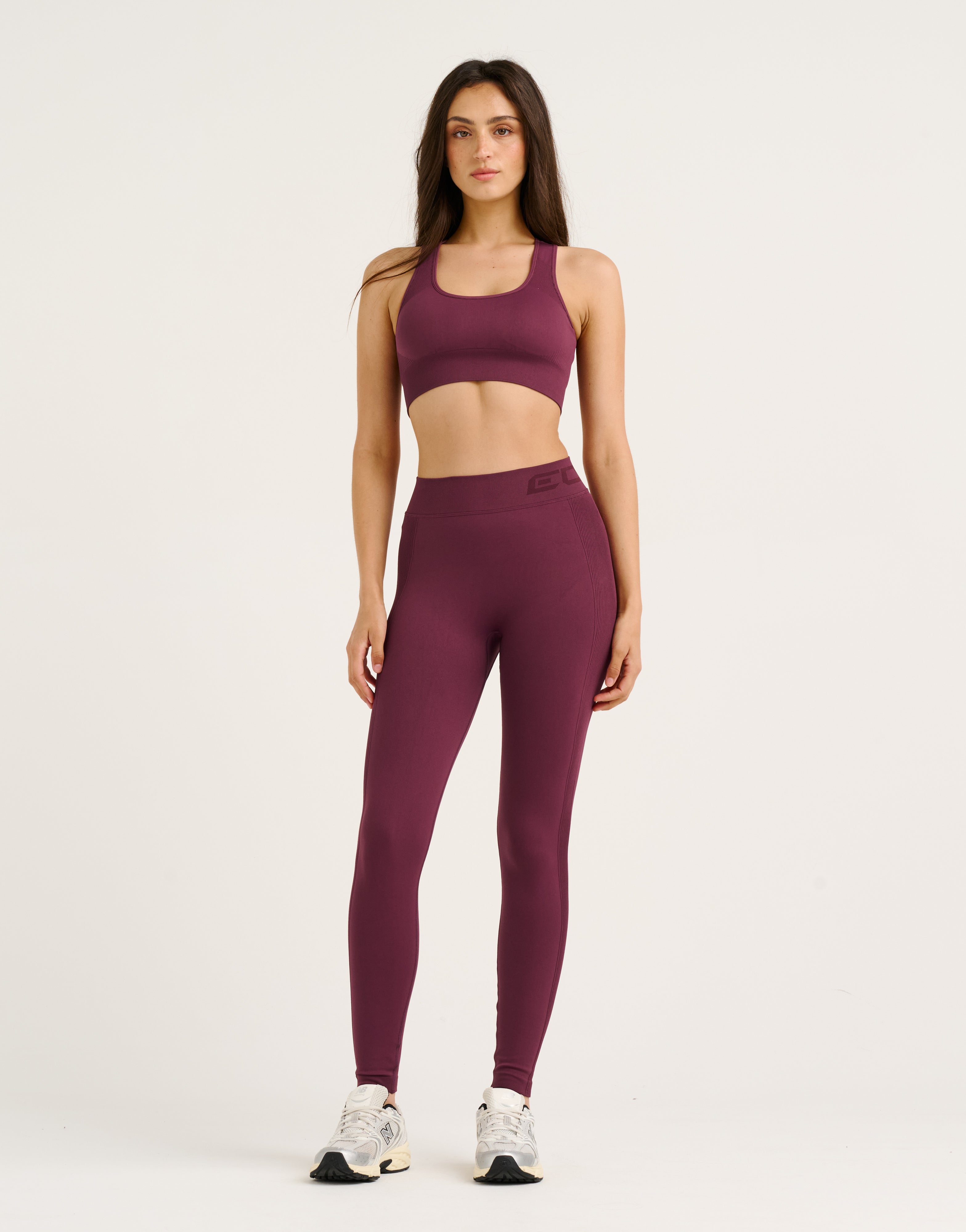 Arise Scrunch Mid-Waist Leggings - Blackberry