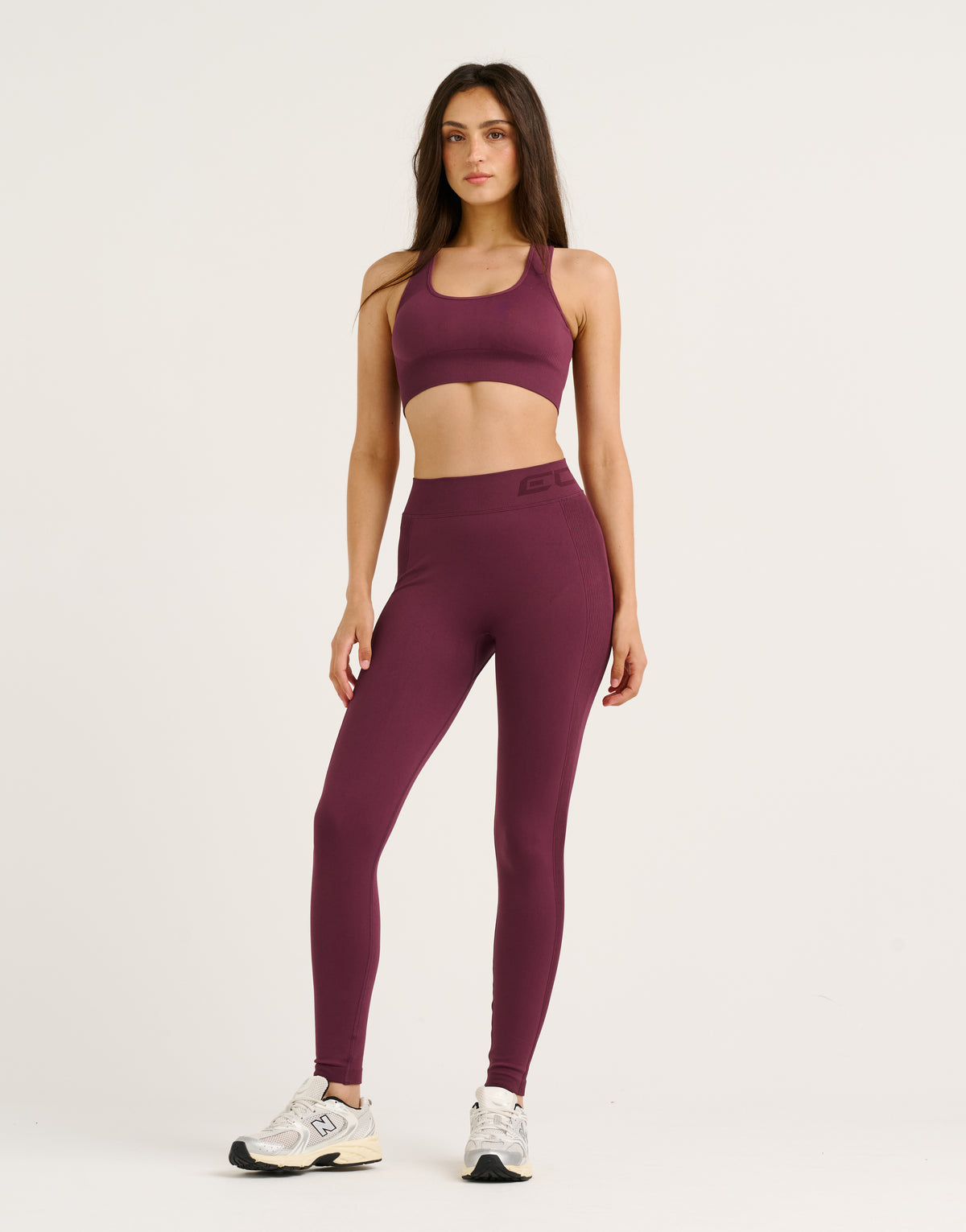 Arise Scrunch Mid-Waist Leggings - Blackberry