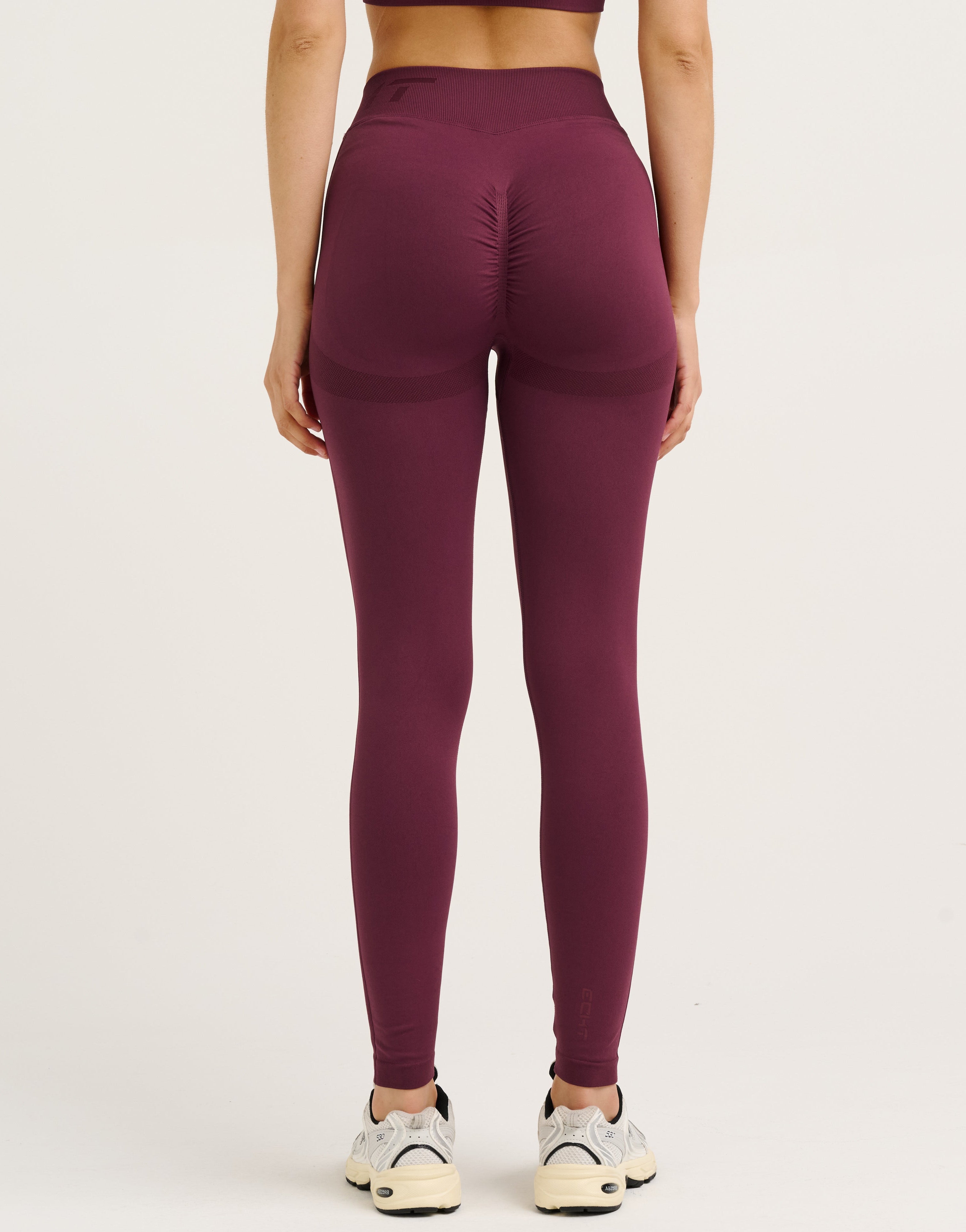 Arise Scrunch Mid-Waist Leggings - Blackberry