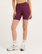 Arise Scrunch Mid-Waist Shorts - Blackberry