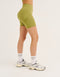 Arise Scrunch Mid-Waist Shorts - Olive