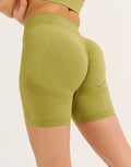 Arise Scrunch Mid-Waist Shorts - Olive
