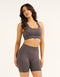 Arise Scrunch Mid-Waist Shorts - Slate Grey