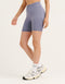 Arise Scrunch Mid-Waist Shorts - Washed Blue