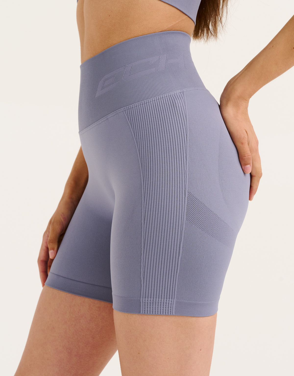 Arise Scrunch Shorts V2 - Washed Blue