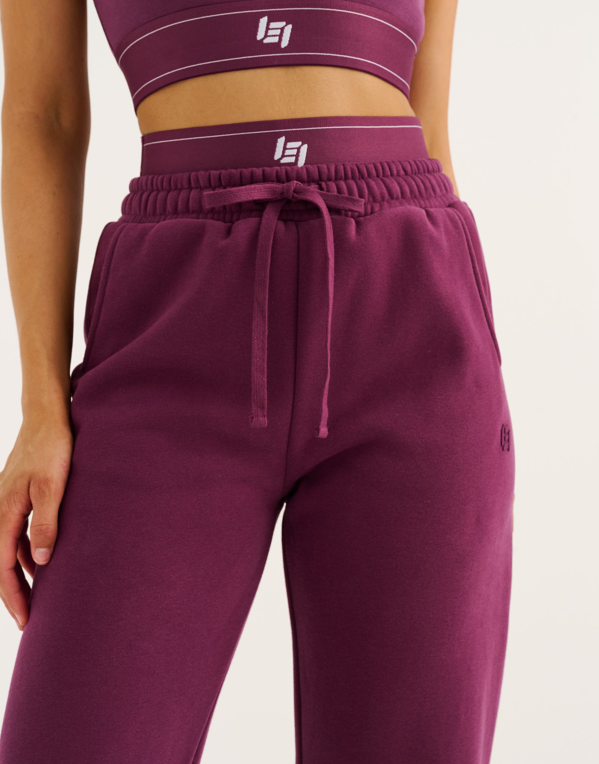 Elemental Layered Jogger Sweatpants - Blackberry
