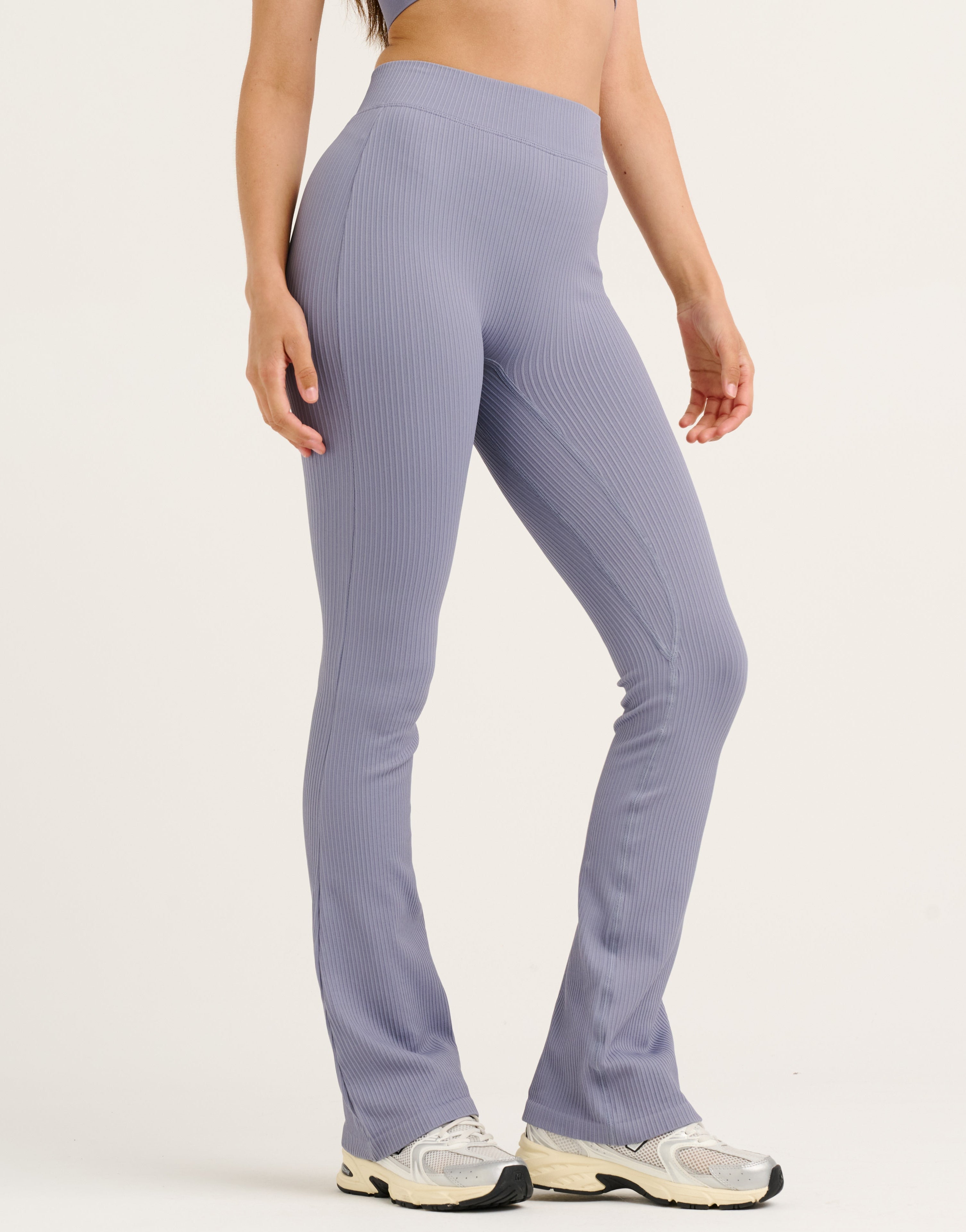 Arise Comfort Mid-Waist Flare Leggings - Washed Blue