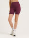 Arise Comfort Mid-Waist Shorts - Blackberry