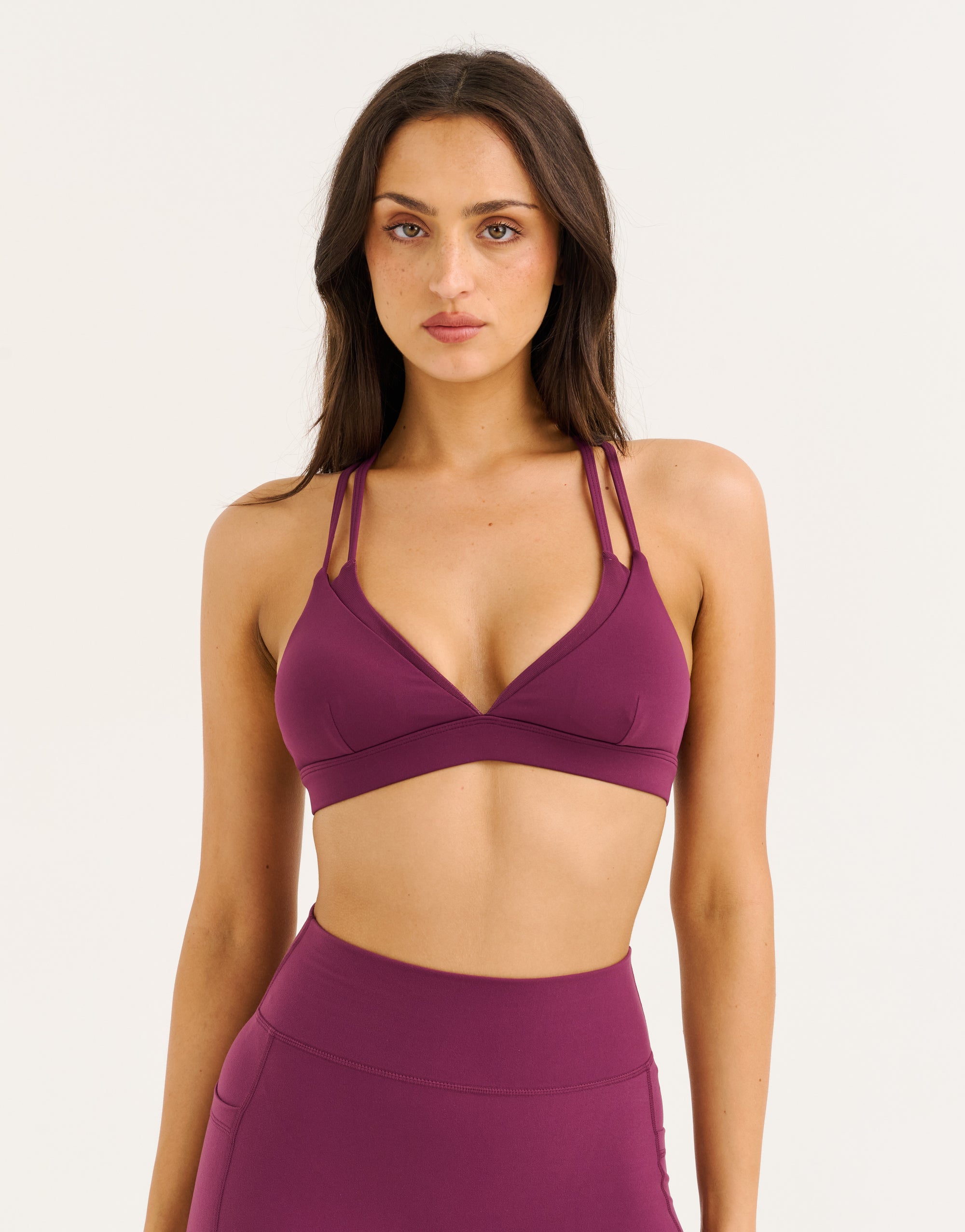 Core Layer Sports Bra - Blackberry