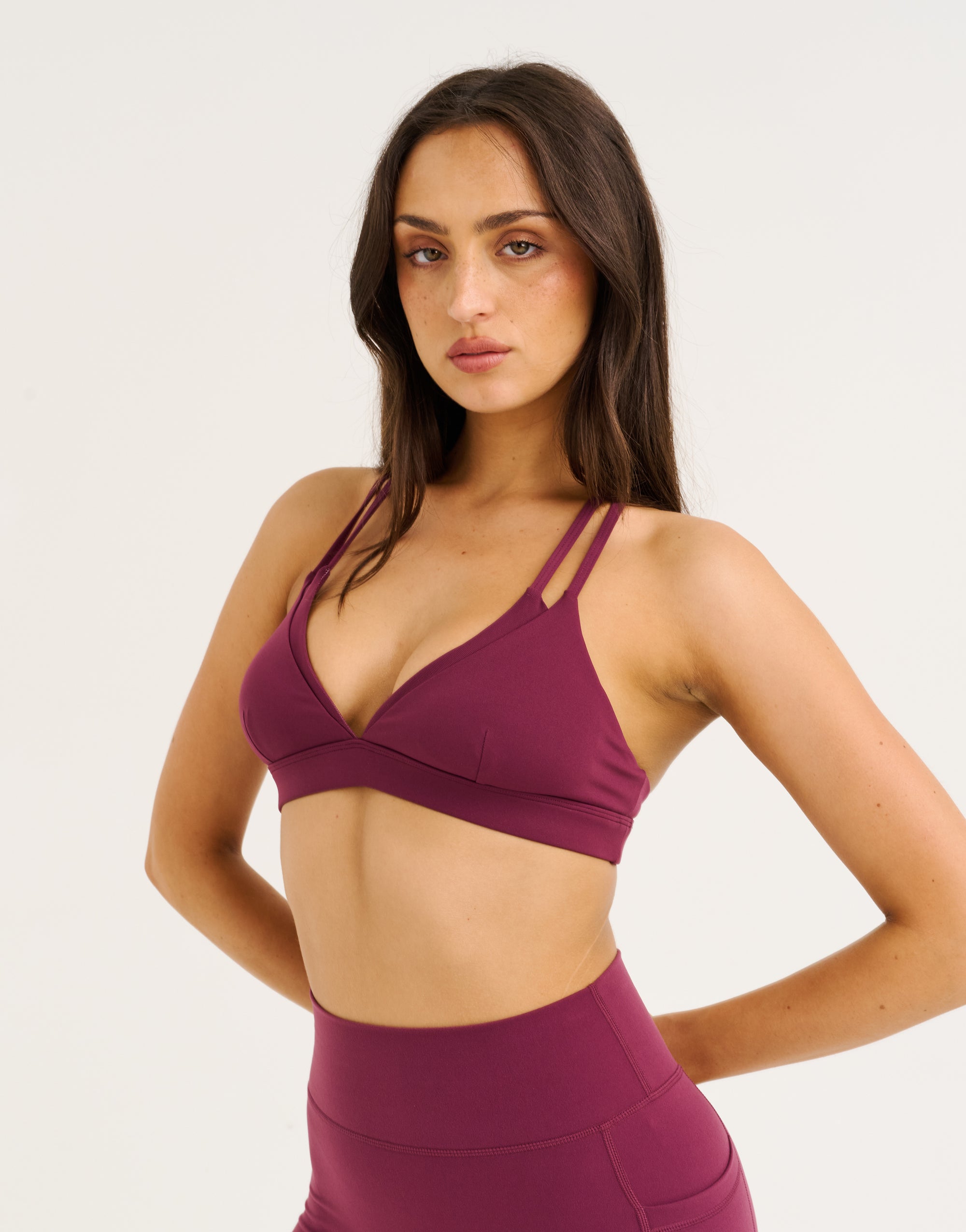 Core Layer Sports Bra - Blackberry