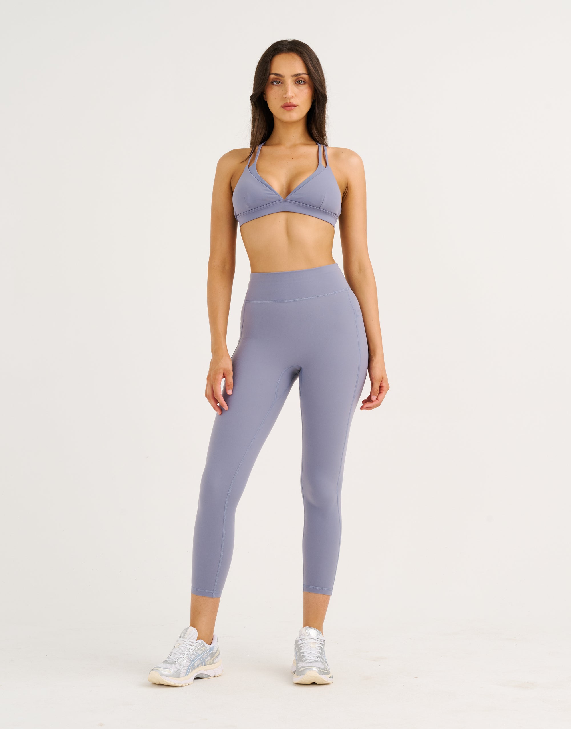 Core Layer Sports Bra - Washed Blue