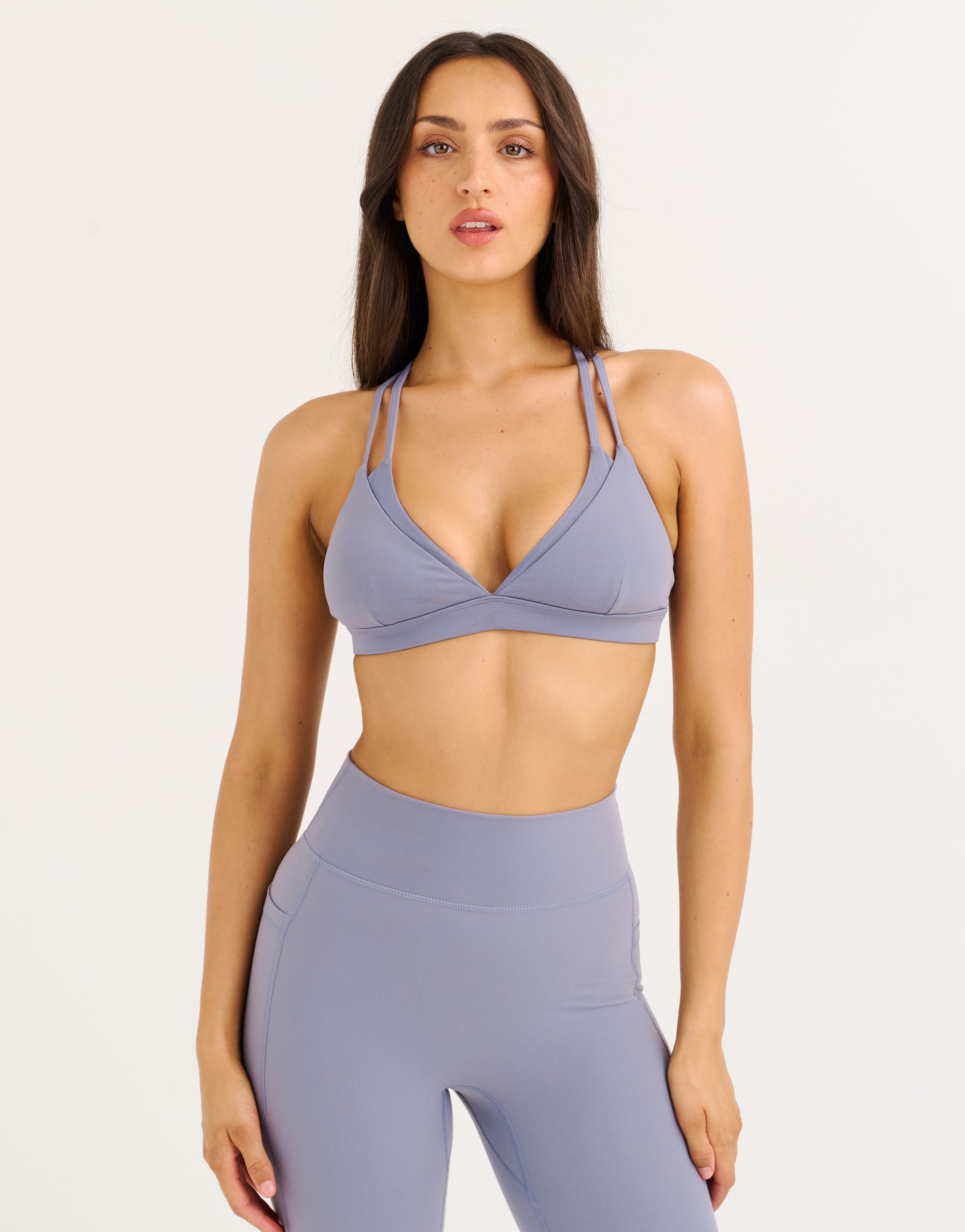 Core Layer Sports Bra - Washed Blue