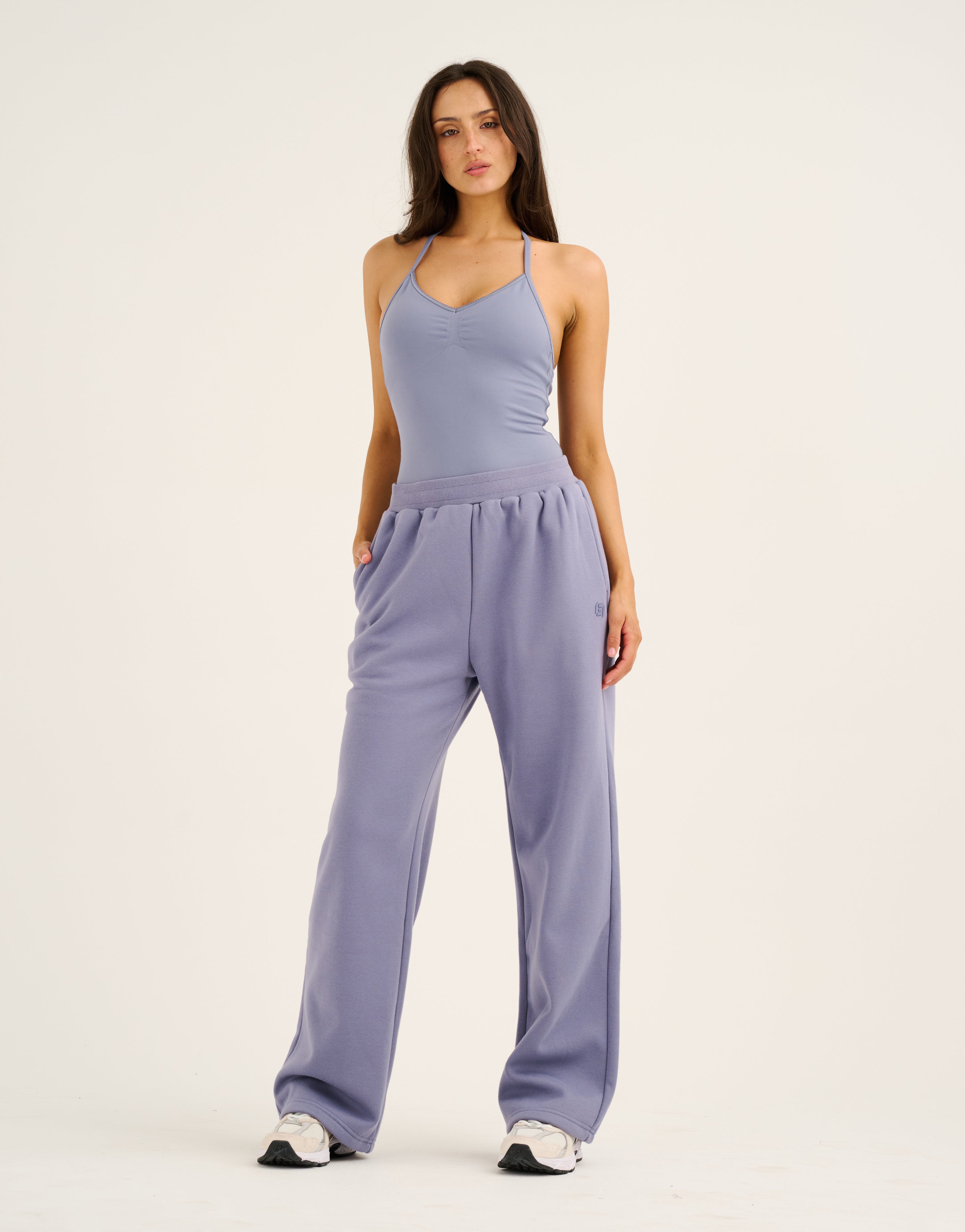 Elemental Wide Leg Sweatpants - Washed Blue