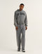 College Combed Fleece Zip-Up Hoodie - Storm Grey