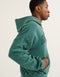 College Combed Fleece Zip-Up Hoodie - Teal