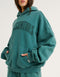 College Combed Fleece Hoodie - Teal