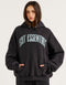 College Combed Fleece Hoodie - Phantom Black