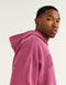 College Combed Fleece Hoodie - Plum