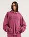 College Combed Fleece Hoodie - Plum