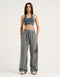 College Combed Fleece Wide Leg Sweatpant - Storm Grey