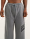 College Combed Fleece Wide Leg Sweatpant - Storm Grey