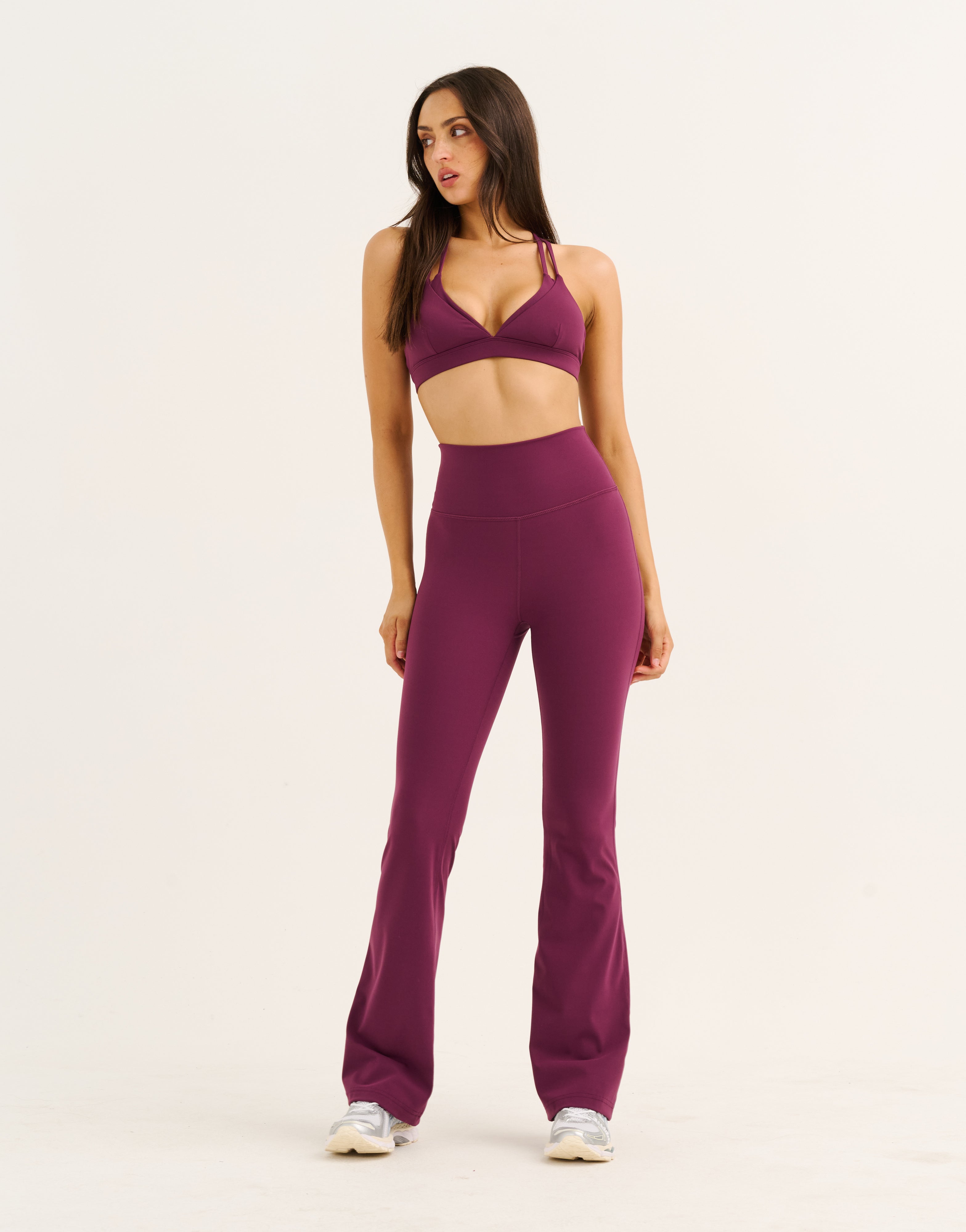 Flare Leggings - Blackberry
