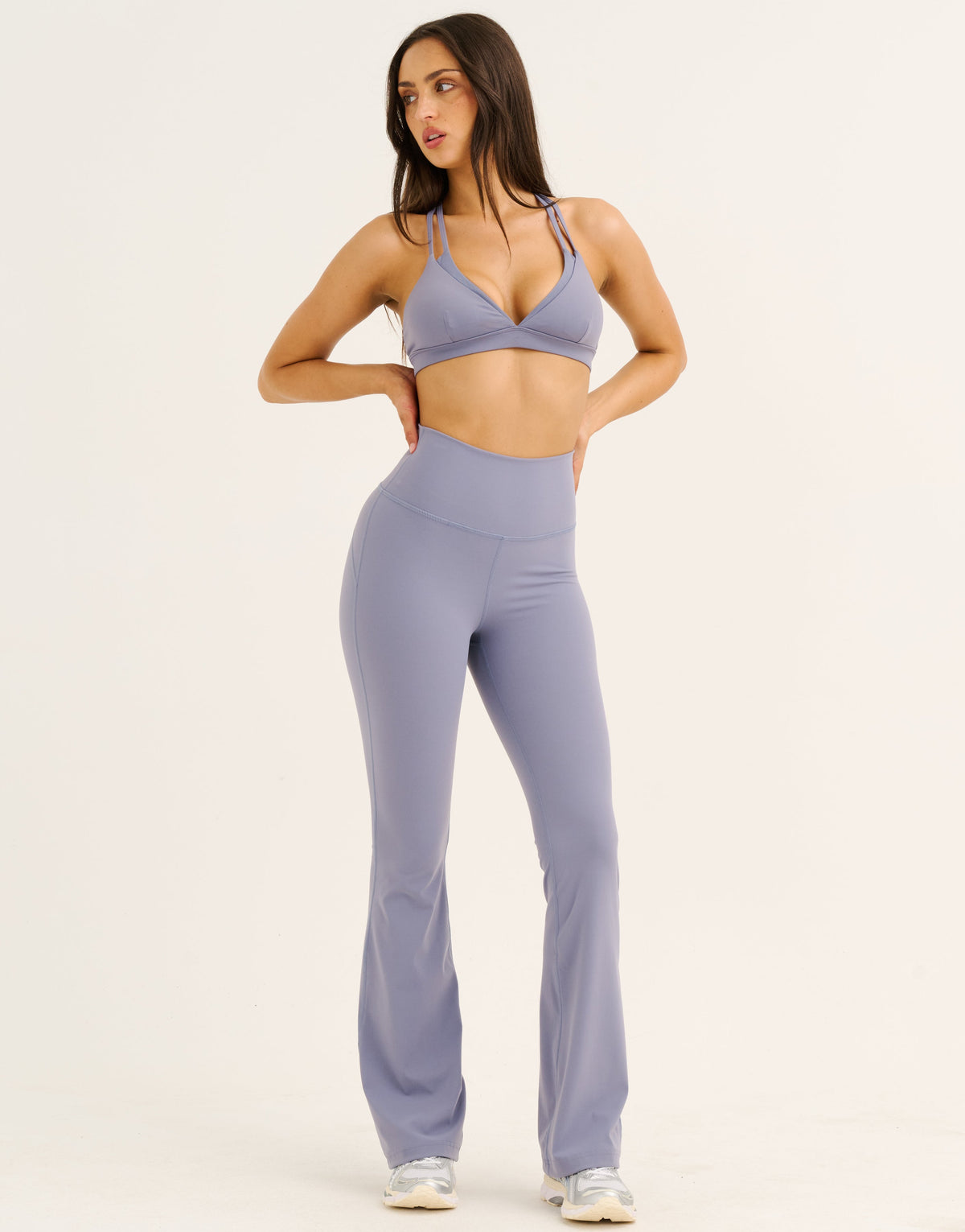 Flare Leggings - Washed Blue