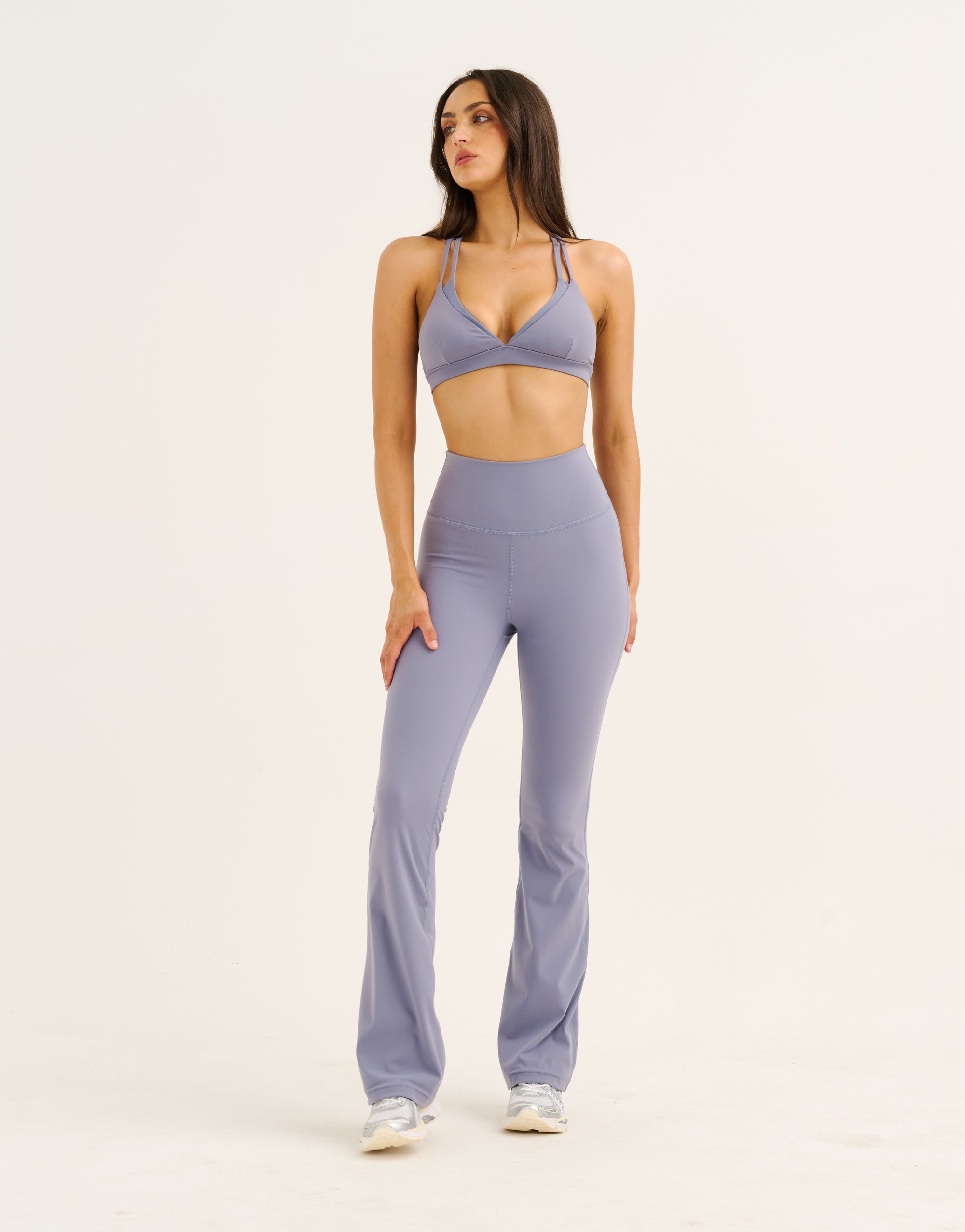 Flare Leggings - Washed Blue