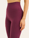 Flare Ribbed Leggings V2 - Blackberry