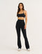 Flare Ribbed Leggings V2 - Black