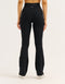 Flare Ribbed Leggings V2 - Black