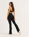 Flare Ribbed Leggings V2 - Black