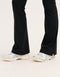 Flare Ribbed Leggings V2 - Black