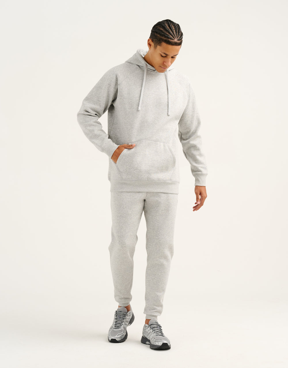 Recover Fleece Hoodie - Grey Marle