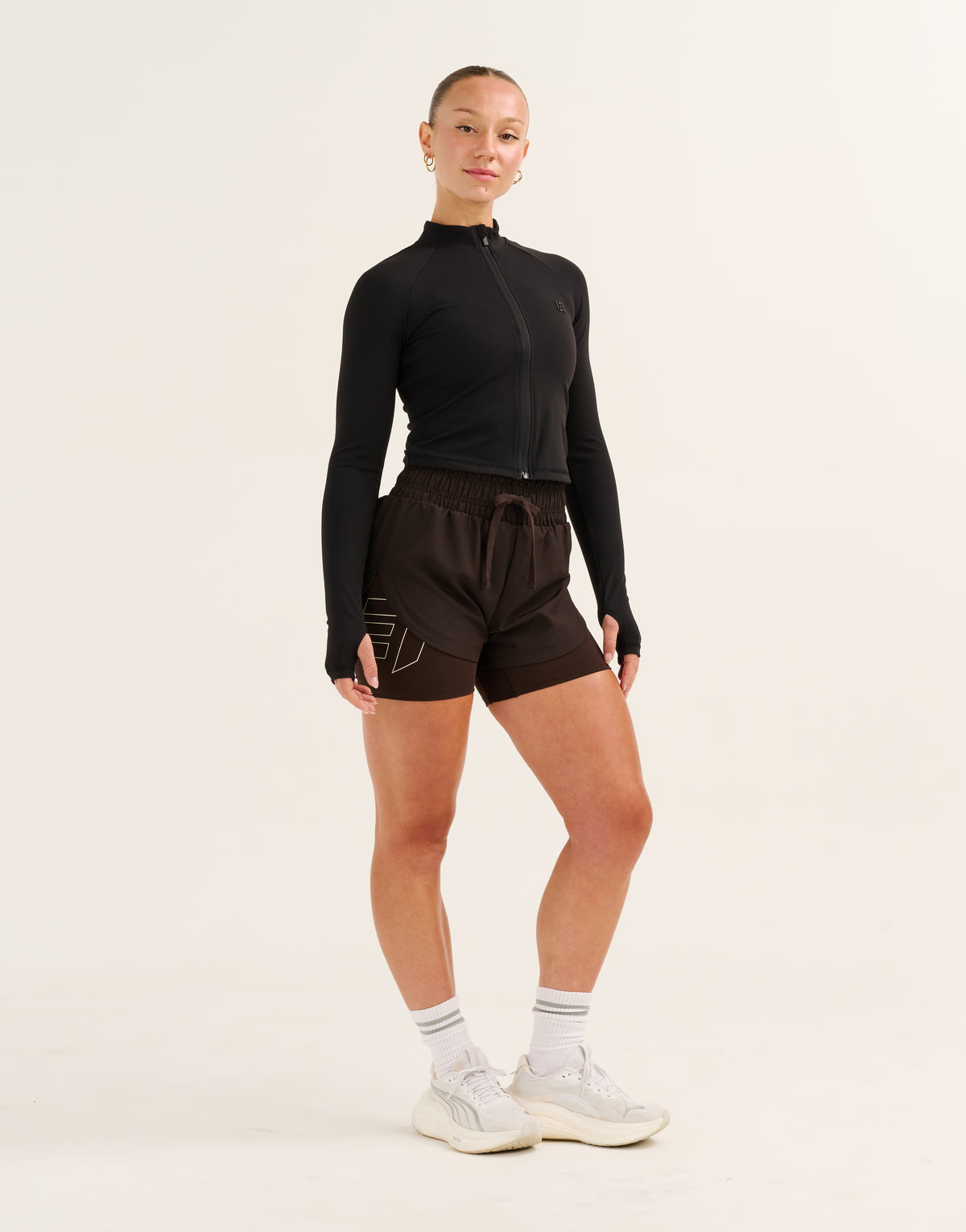 Nova Lycra® Zip Through Jacket - Phantom Black