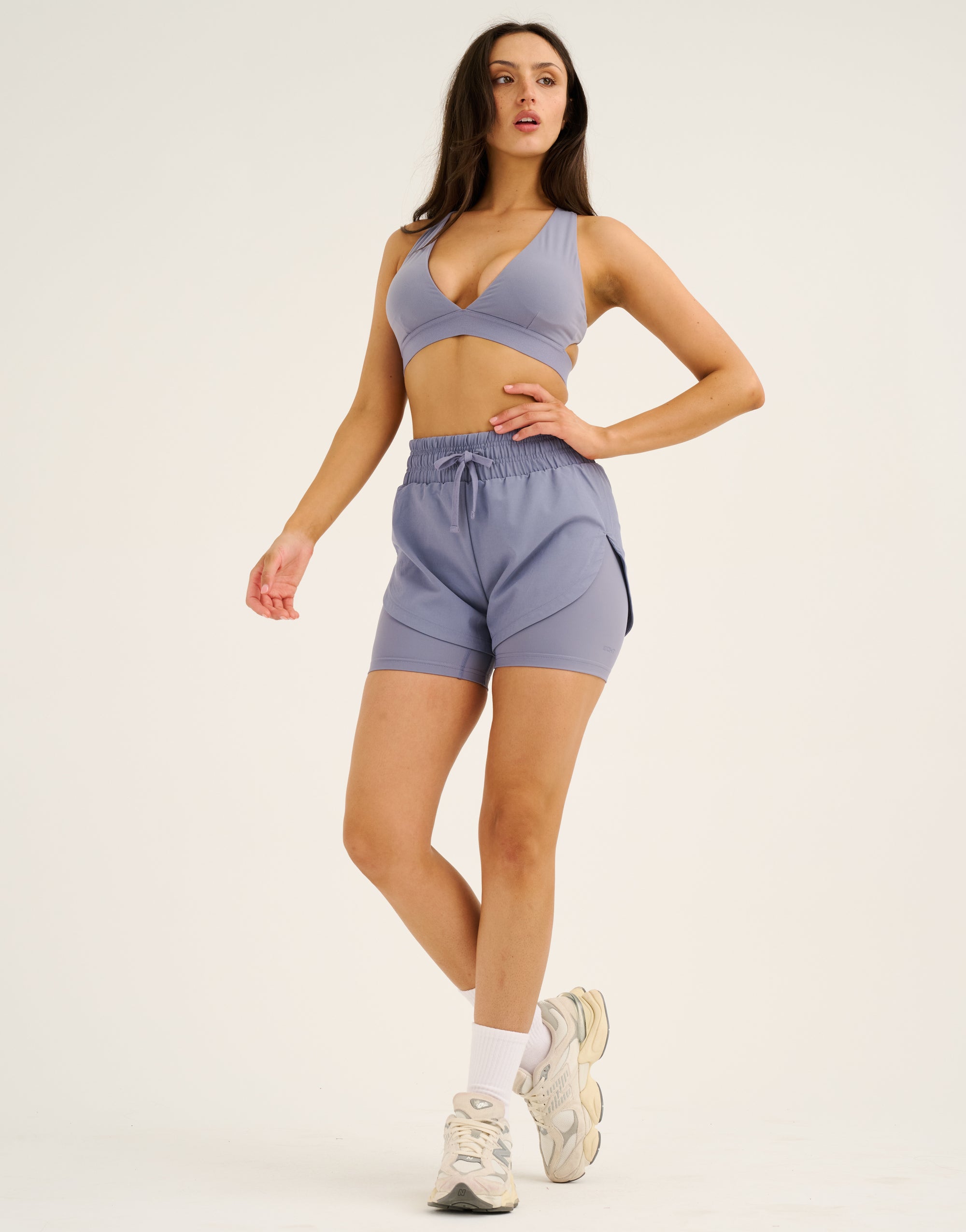 Freedom Running Shorts - Washed Blue