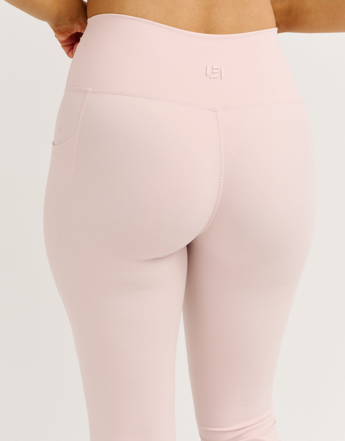 Lycra Invisible Scrunch Pocket Flare Leggings - Mauve