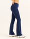 Lycra Invisible Scrunch Pocket Flare Leggings - Navy