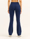 Lycra Invisible Scrunch Pocket Flare Leggings - Navy