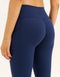 Lycra Invisible Scrunch Pocket Flare Leggings - Navy
