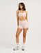 Lycra Invisible Scrunch Pocket Shorts - Mauve