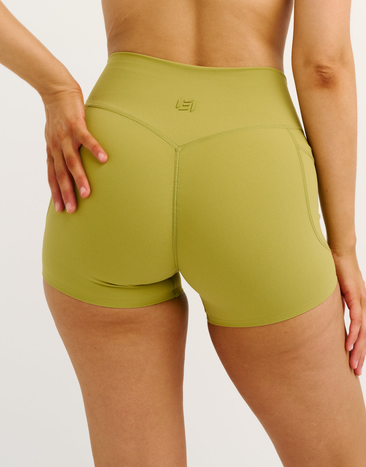Lycra® Invisible Scrunch Pocket Shorts - Olive